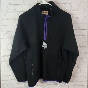 Men's Tailgate "Minnesota Vikings" zip-up fleece sweater, size small